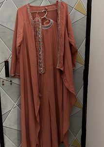 Embroidered Kurta Set with Jacket