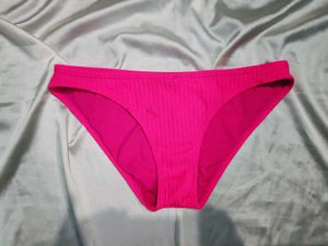 🇳🇿💫🎀Vibrant Pink Ribbed Bikini Bottom