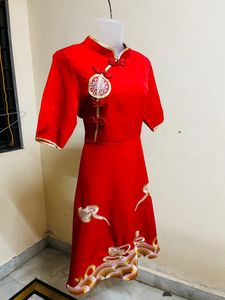 Korean Red Designer One Piece