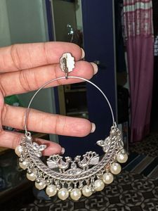 Oxidized Silver Mirror Work Choker Set