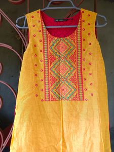 Branded Sweet Yellow Colour Kurta 💛❤️💛❤️