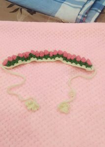 tulip crochet headband