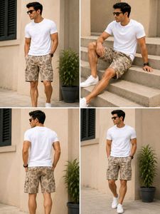Men's Stylish Printed Cargo Shorts