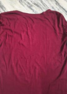 Maroon Long Sleeve T-Shirt