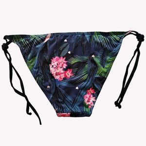 Tropical Print Bikini Bottoms