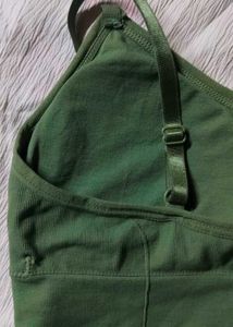 Women's Lightly Padded  Full Coverage Solid Top