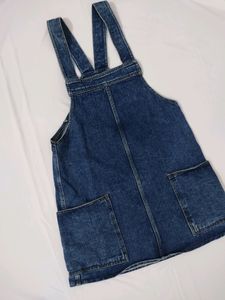 Y2k Denim Dungree Dress
