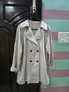 shein Beige Trench Coat - Stylish Outerwear