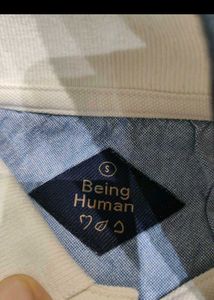 Men's White being human TShirt with three shorts