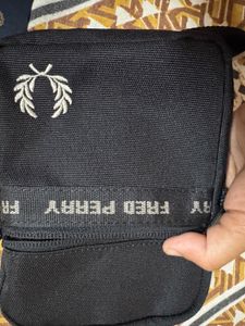 Fred Perry Black Crossbody Bag