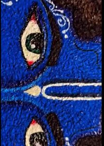 Vibrant Blue Krishna ( Tissue) Art 🖼️