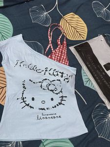 Cute Hello Kitty Graphic Top