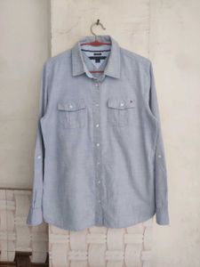 Tommy Hilfiger Blue Button-Up Shirt