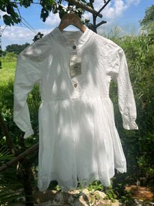 Elegant White Tulle Dress