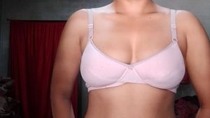 Comfortable Light Pink Bra