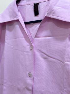 Pink Button-Up Shirt