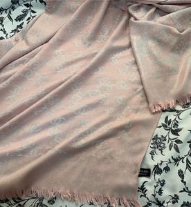 Chic Pink reversible Chanel designer Shawl