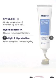 Re'equil Ultra Matte Dry Touch Sunscreen SPF 50