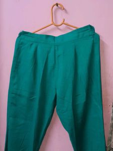 Embellished Mint Green Kurta pant set
