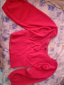 Vibrant Pink Off-Shoulder Puff Sleeve Top