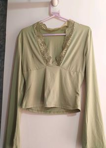 Elegant Lace Trim Top