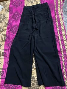 H&amp;M Black Wide-Leg Pants