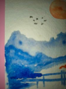 handmade watercolor painting