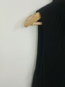 ZARA Chic Black Sleeveless Top with Ruffle Neck