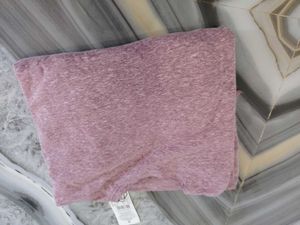 Pink Marled Tie-Sleeve Sweatshirt