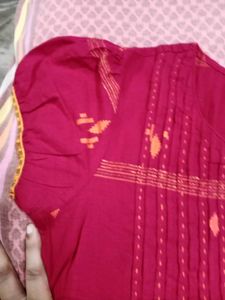 Branded Red cute frock top