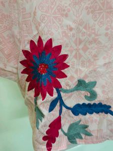 Pink Embroidered Top