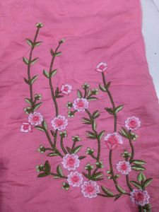Pink Embroidered Kurta