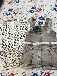 Denim Dungree Dress