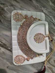 Sparkling Rose Gold Jewelry Set