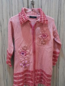 A Woolen Sweater Jacket