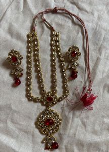 Vintage Stunning Red Stone Jewellery Set