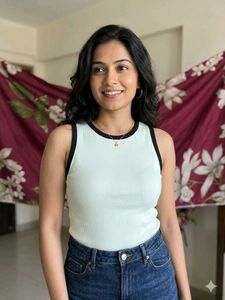 Mint Green Ribbed Tank Top