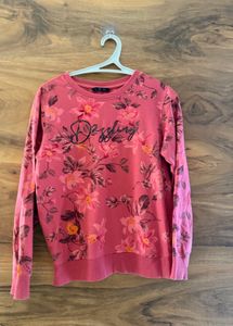 Floral Print "Dazzling" Sweatshirt