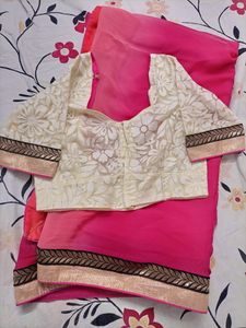 Daily Wear Pink Saree