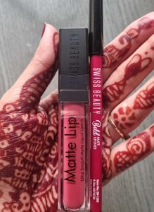 Swiss Beauty Matte Liquid Lipstick &amp; Liner