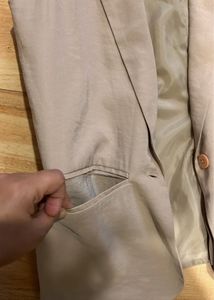 Stylish Beige Blazer Jacket