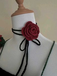 ✮⋆˙Crochet Rose Accessory✮⋆˙