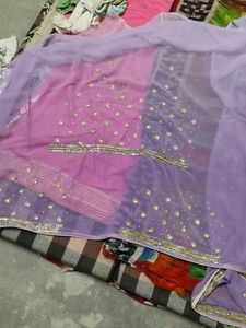 Embellished Lavender Saree