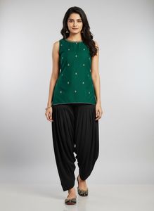 Black patiala pant