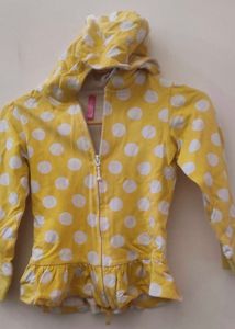 Yellow Polka Dot Hoodie