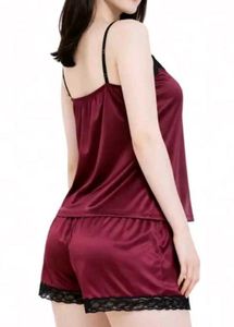 Satin Lace Pajama Set