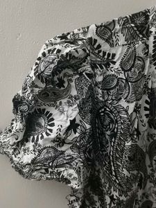 Paisley Print Mini Shirt Dress