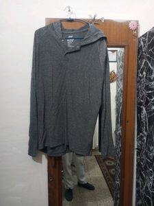 Gray Long Sleeve Hoodie