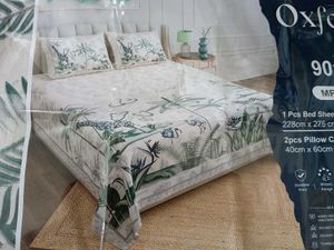 King size Pure Cotton Bedsheet with Pillowcovers