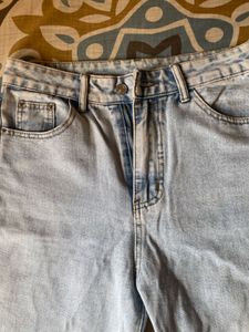 Urbanic Light Wash Denim Bermuda Shorts